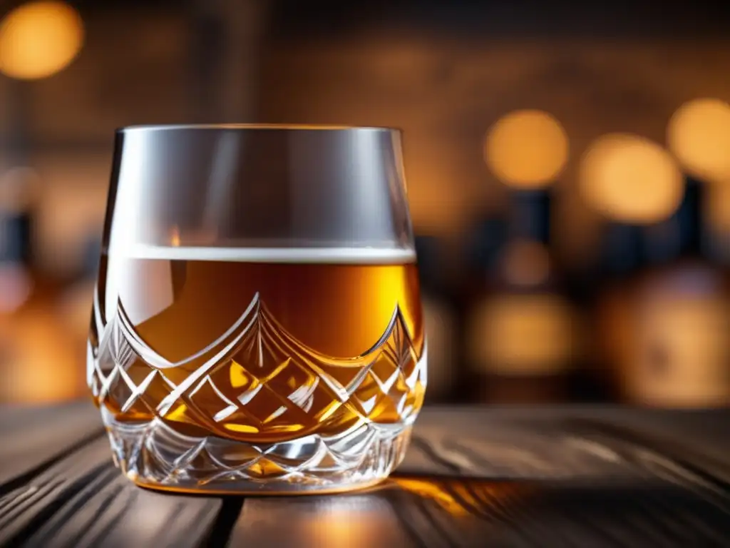 Vaso de whisky con diseño elegante y whisky ámbar - Stockholm Beer & Whisky Festival