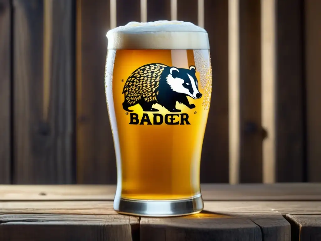 Cerveza Badger Golden Champion, cerveza dorada con burbujas, elegante y tradicional - Golden Ale