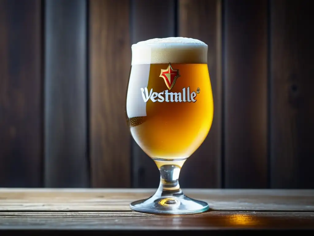 Vaso de cerveza Westmalle Tripel: elegante y sofisticado