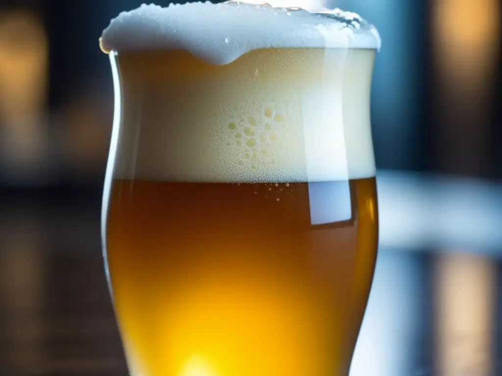 Cerveza Yanjing: Espuma cremosa y refrescante Cerveza Yanjing: espuma cremosa, color dorado y burbujas efervescentes